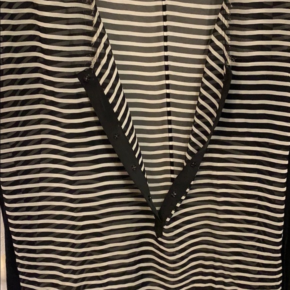 Silk stripe top from Anthropologie - Picture 6 of 9